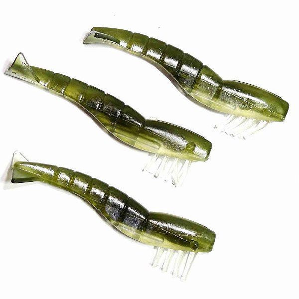 Isca Camarão 4 Pol. Doa 425 Watermelon Clear Holo 3pc 192425