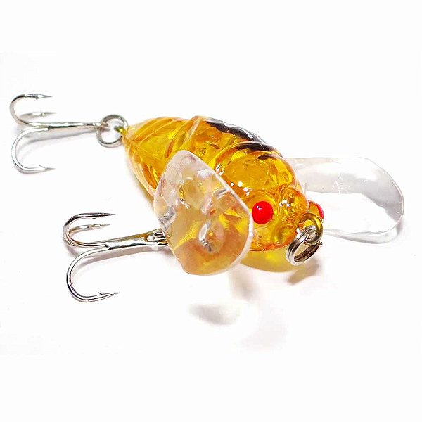 Isca artificial Cigarra 4,5 cm Amarela
