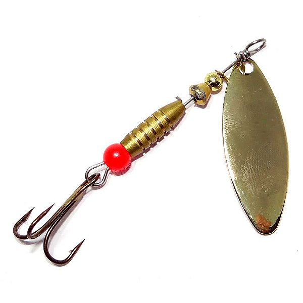 Isca Cricket Spinner N 2 5,3gr 7cm 2 - Dourada 61