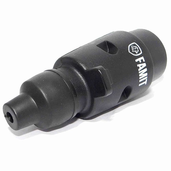 Tomada Macho 12V 7 P Plug Famit