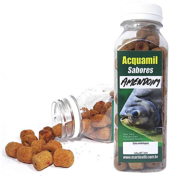 Ração Acquamil Furadinha Amendoim 110g