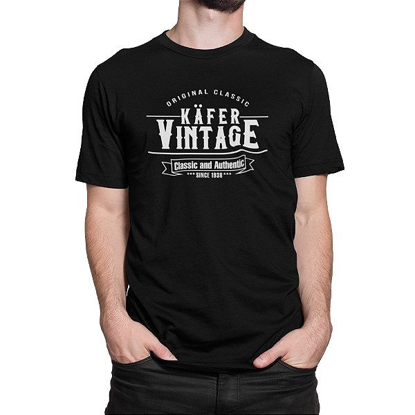 Camiseta 100% Algodão 30.1 Penteado Aircooled Käfer Classico e Autêntico