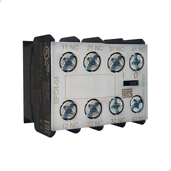 Bloco De Contato Weg P/ Minicontator Cwc07  ~ Cwc16 4nf