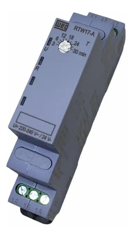Rele Tempo Energização Rtw17 Weg 24cc-220vca 3~30 Min