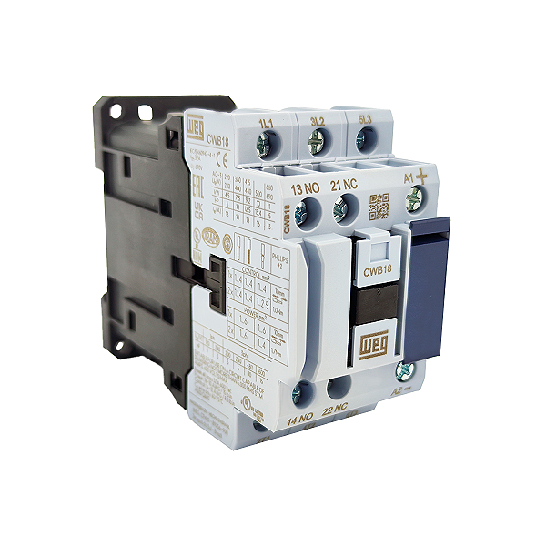 Contator 18a Weg Cwb18 1na 1nf 380vca Tripolar