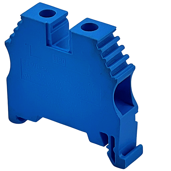 Borne Passagem Weg Azul 10mm² Conexão Parafuso BTWP