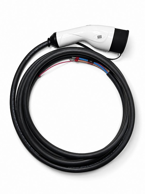 Cabo Carregador Carro Elétrico Weg Wemob 7,4kw C/5m Tipo 2