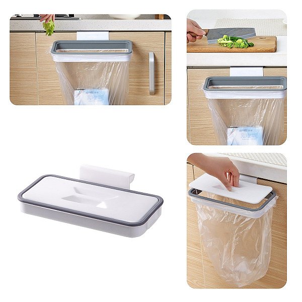 Suporte Para Lixo Multifuncional Plástico ABS BPA Free - House 8