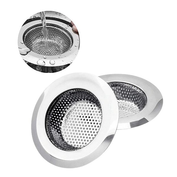 Ralo De Pia Japonês Inox Borda 11,5cm Cozinha Higiênico