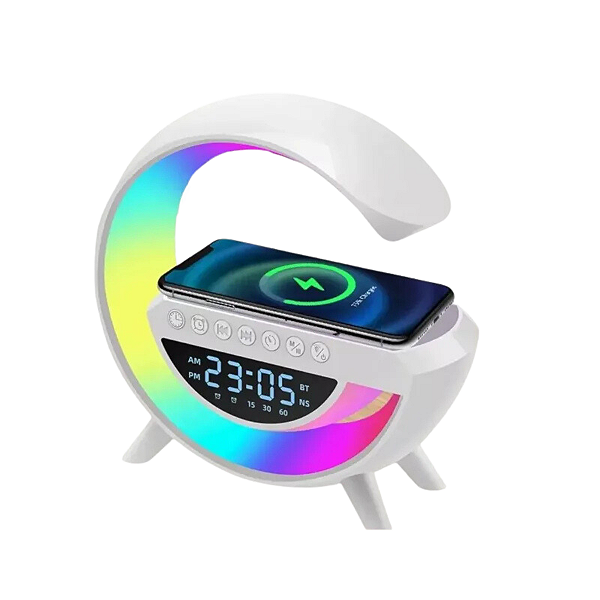 Luminária G Bluetooth Inteligente Led RGB Carregador Indução