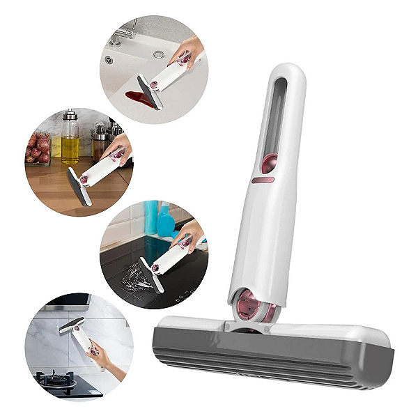 Mini Mop Limpa Fácil Portátil Multiuso Superfícies