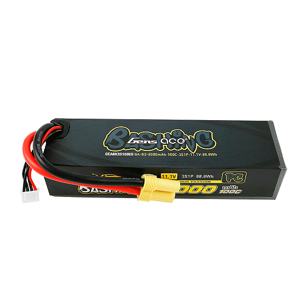 GENS ACE BASHING PRO 8000MAH 11.1V 100C LIPO EC5 PLUG FOR ARRMA