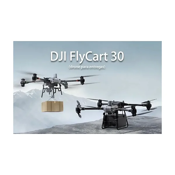 Drone DJI Flycart 30 + DJI Rc Plus + 2 Baterias + Carregador + Dongle 4G / Homologado na Anatel