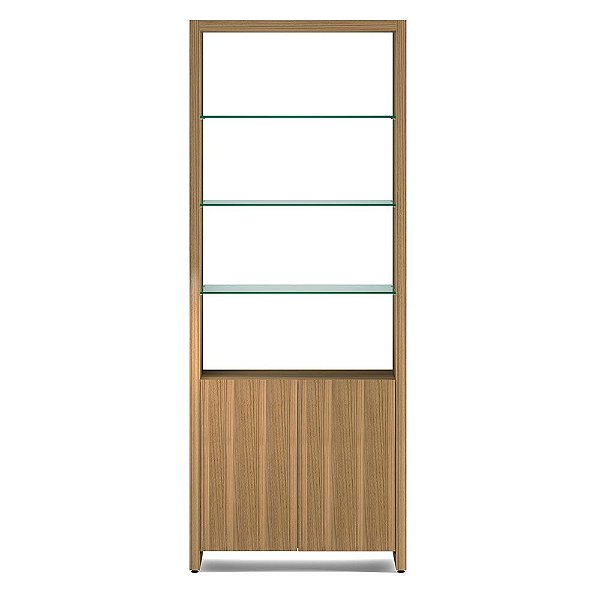 Armário expositor em MDF amadeirado 15mm