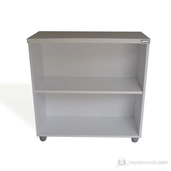 Estante baixa para livros aberta sem portas na cor branca tx de 15mm