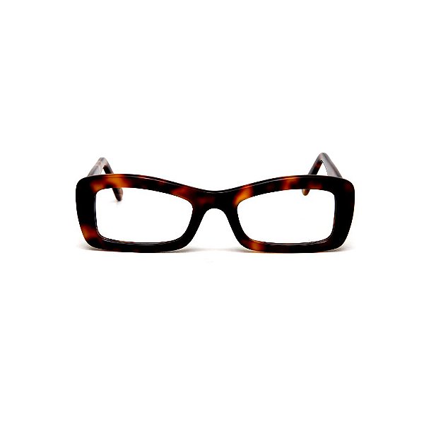 Óculos de Grau Gustavo Eyewear G34 5 em Animal Print. Clássico