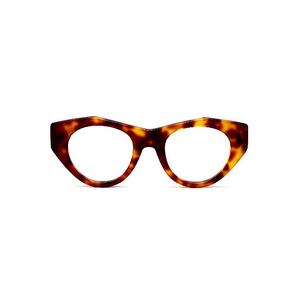 Óculos de Grau Gustavo Eyewear G119 2 em Animal Print. Clássico