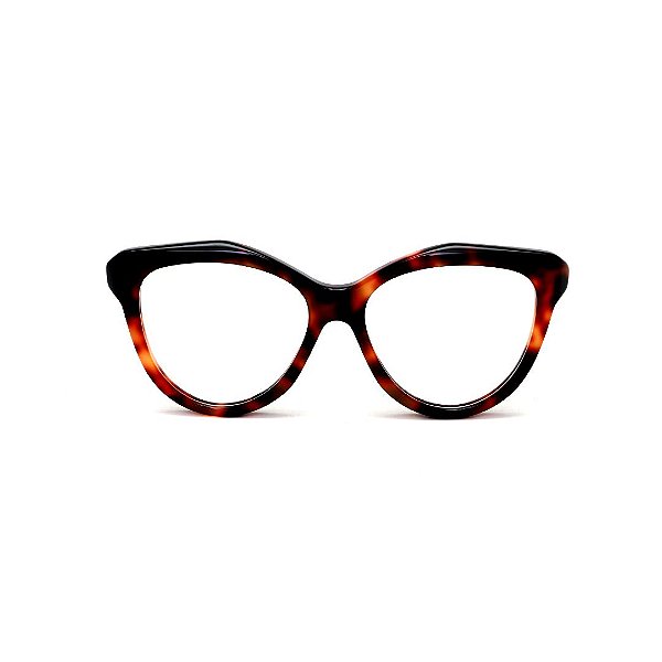 Óculos de Grau Gustavo Eyewear G126 4 em Animal Print. Clássico