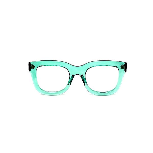 Óculos de Grau Gustavo Eyewear G57 3 na cor acqua.