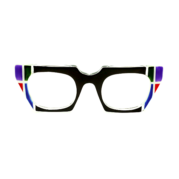 Óculos de Grau G160 6 nas cores preta, azul, vermelho e verde. Hates pretas.