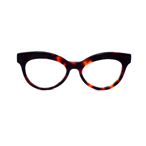 Óculos de Grau Gustavo Eyewear G38 1 em Animal Print. Clássico