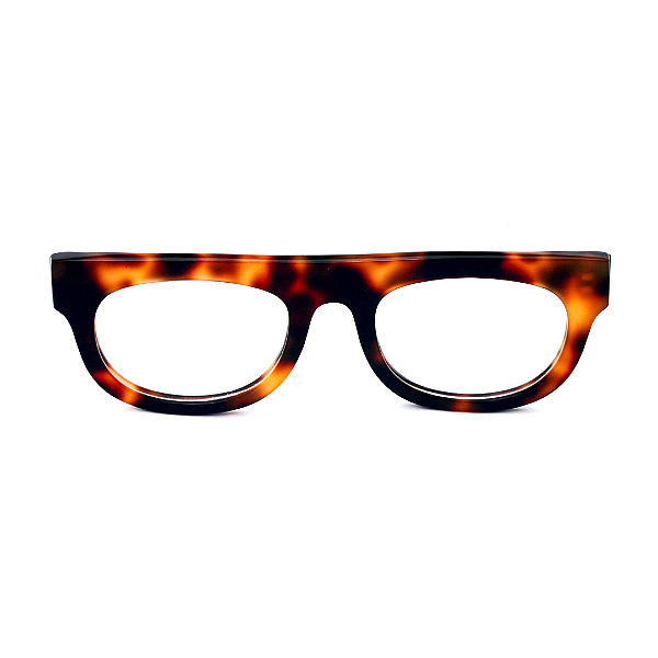 Óculos de Grau Gustavo Eyewear G14 4 em Animal Print. Clássico
