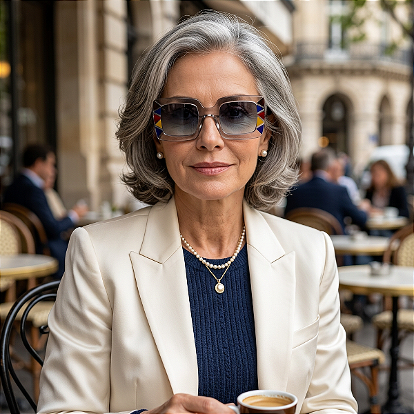 G01 — Fumê com detalhes | Acetato italiano Mazzucchelli, quadrado oversized, fabricado à mão no Brasil em 30 dias. Troca grátis em até 7 dias após receber o produto. Novidades