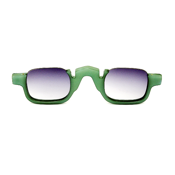 Óculos de Sol Gustavo Eyewear G164 2 Verde e lentes cinza degrade. Novidades