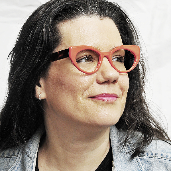 Óculos Gustavo Eyewear G93 2 Vermelho com hastes Animal Print.