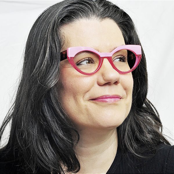 Óculos Gustavo Eyewear G93 3 Rosa com hastes Animal Print.