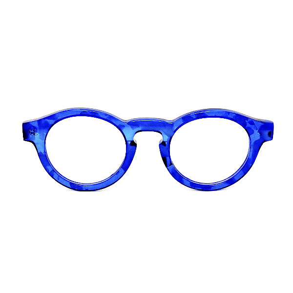 Óculos de Grau Gustavo Eyewear G29 5 Azul. Renascer