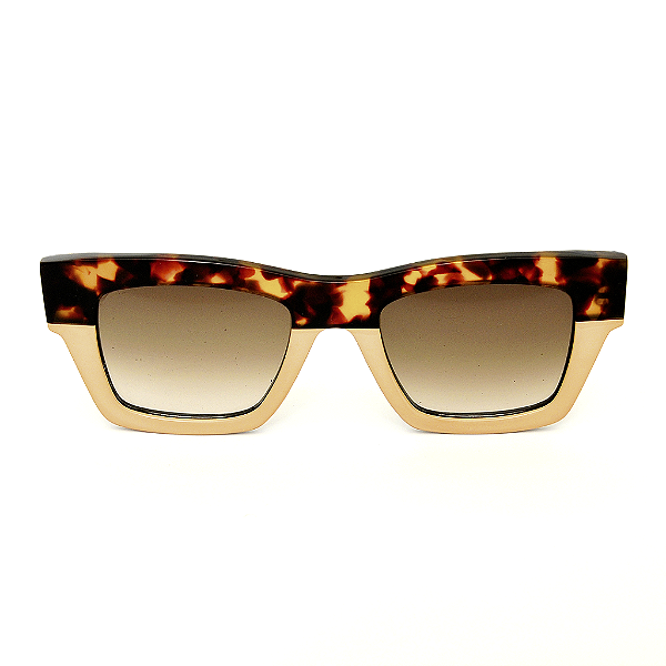 Óculos de Sol Gustavo Eyewear G64 2 Animal Print e Nude. Modelo unisex