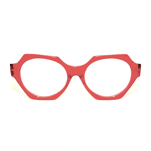 Óculos de Grau Gustavo Eyewear G72 1 Vermelho com hastes Animal Print. Black November