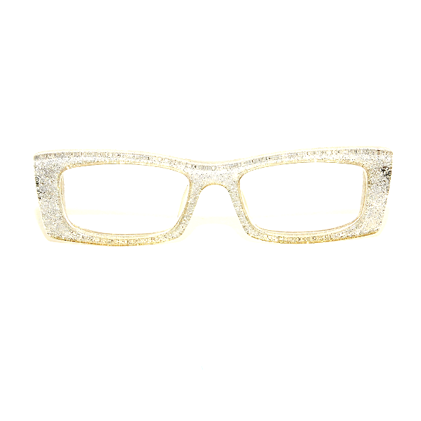 Óculos de Grau Gustavo Eyewear G35 5 âmbar com porpurina. Hastes âmbar. Black November