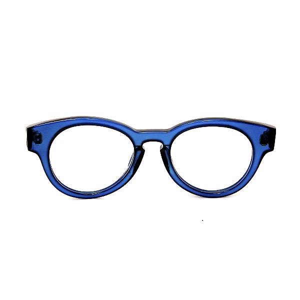 Óculos de Grau Gustavo Eyewear G47 4 Ciano e hastes Animal Print. Black November