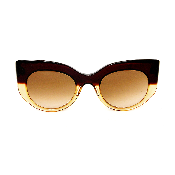 Óculos de Sol Gustavo Eyewear G13 9 Marrom e âmbar. Hastes e lentes marrom. Black November.