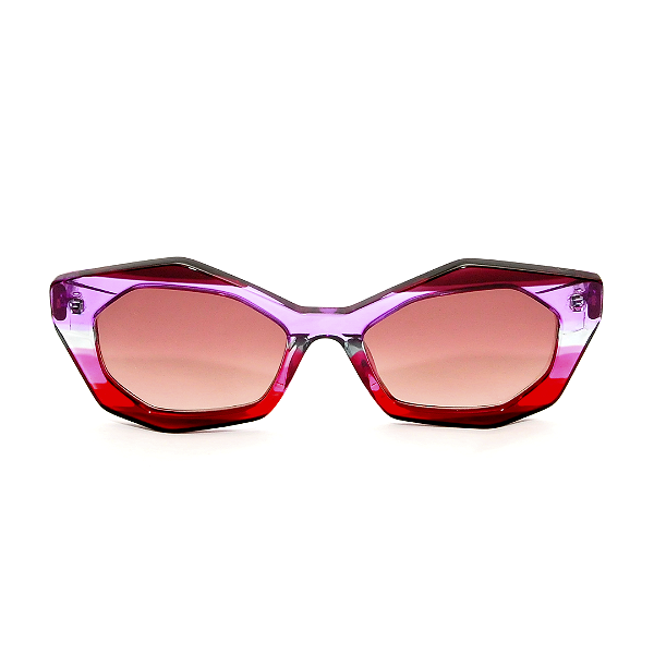 Óculos de Sol Gustavo Eyewear G53 2 Murano. Lentes marrom degrade. Novidades