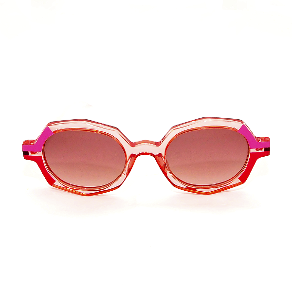 Óculos de Sol Gustavo Eyewear G121 2 Rosa e vermelho. Novidades.