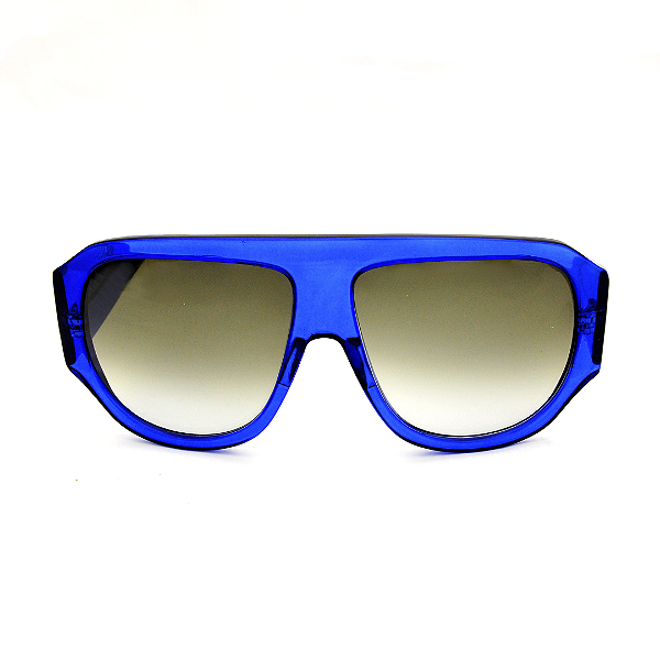 Óculos de Sol Gustavo Eyewear G171 3 Azul com lentes cinza degrade. Novidades