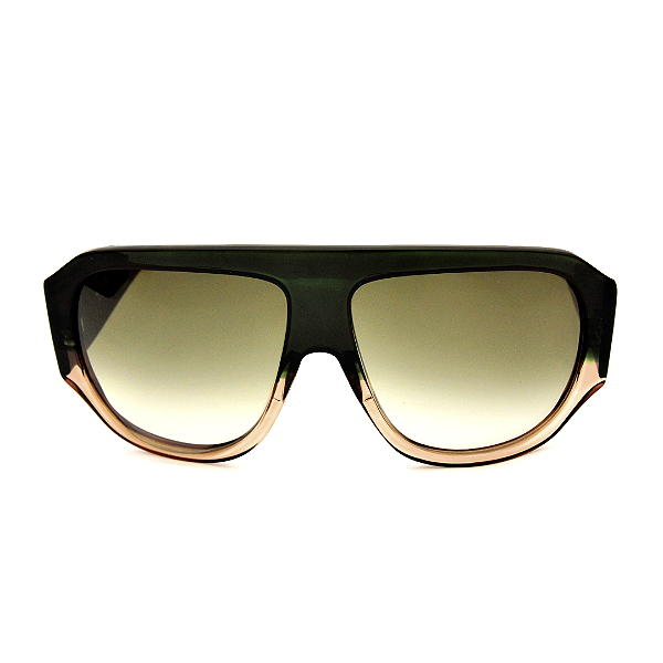 Óculos de Sol Gustavo Eyewear G171 5 Marrom e fumê. Lentes marrom degrade. Novidades