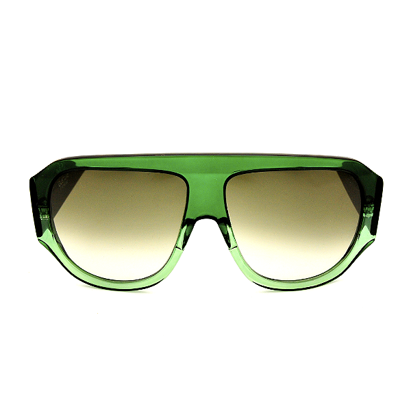 Óculos de Sol Gustavo Eyewear G171 6 Verde. Lentes verde degrade. Novidades