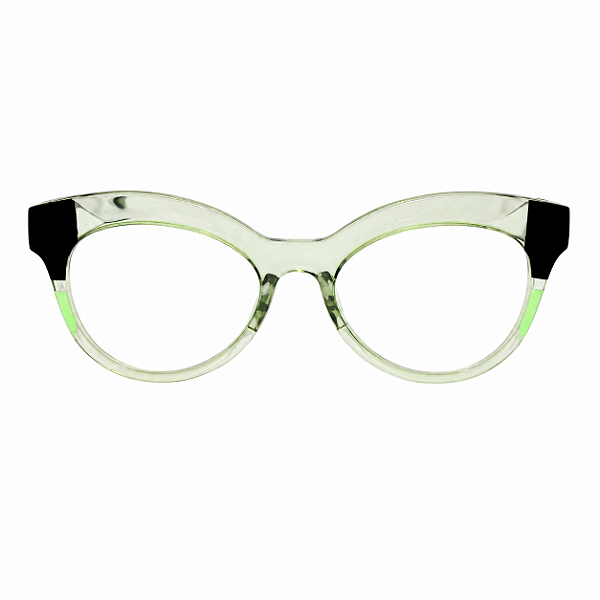 G38 — Verde e Preto | Acetato italiano Mazzucchelli, Cat-eye pronunciado com ponta acentuada, fabricado à mão no Brasil. Novidades