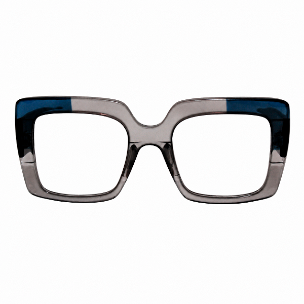G59 — Fumê e azul | Acetato italiano Mazzucchelli e fabricado à mão no Brasil. Novidades