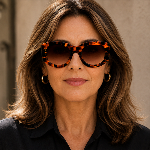 G178 — Animal Print | Acetato italiano Mazzucchelli, Oversized com geometria escultórica única, fabricado à mão no Brasil. Novidades.
