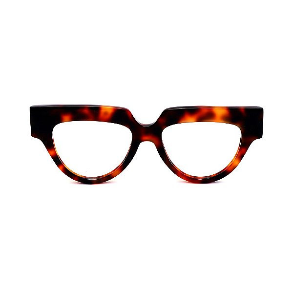 Óculos de Grau Gustavo Eyewear G40 1 em Animal Print. Clássico
