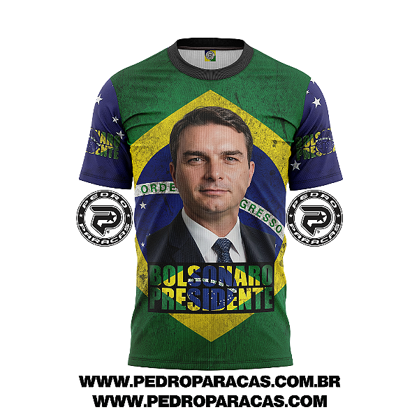 CAMISA FLÁVIO BOLSONARO PRESIDENTE 04