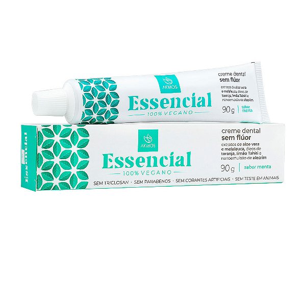 Creme Dental Ak Essencial 90g Vegano