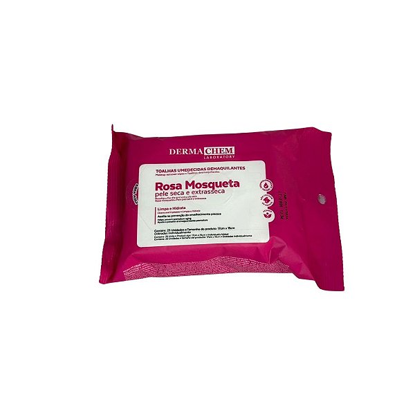 Dermachem Toalhas Umedecidas Demaquilantes Rosa Mosqueta