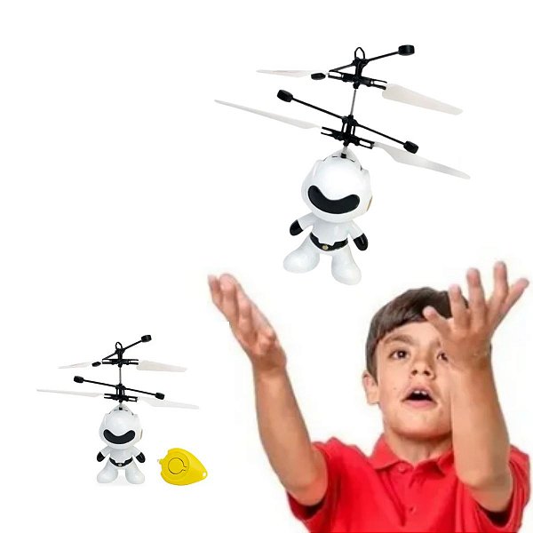 Mini Drone Brinquedo Robô Voador Infravermelho