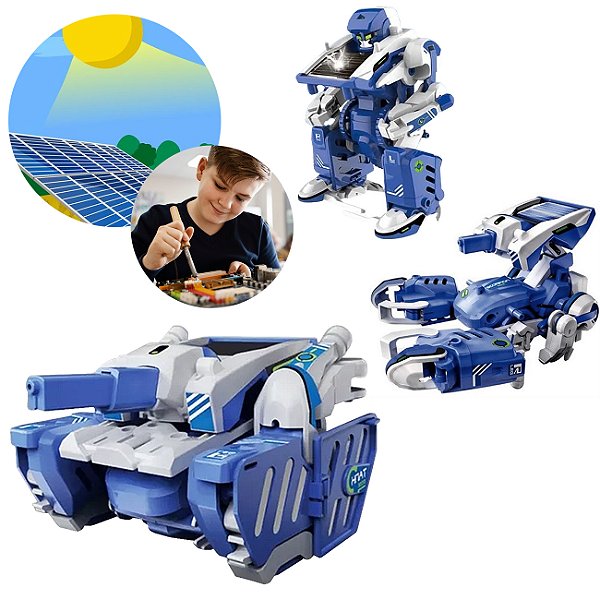 Robô 3 Em 1 Energia Solar Educacional